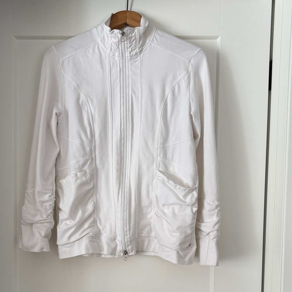 Neon Buddha White Jacket - size L with pockets.